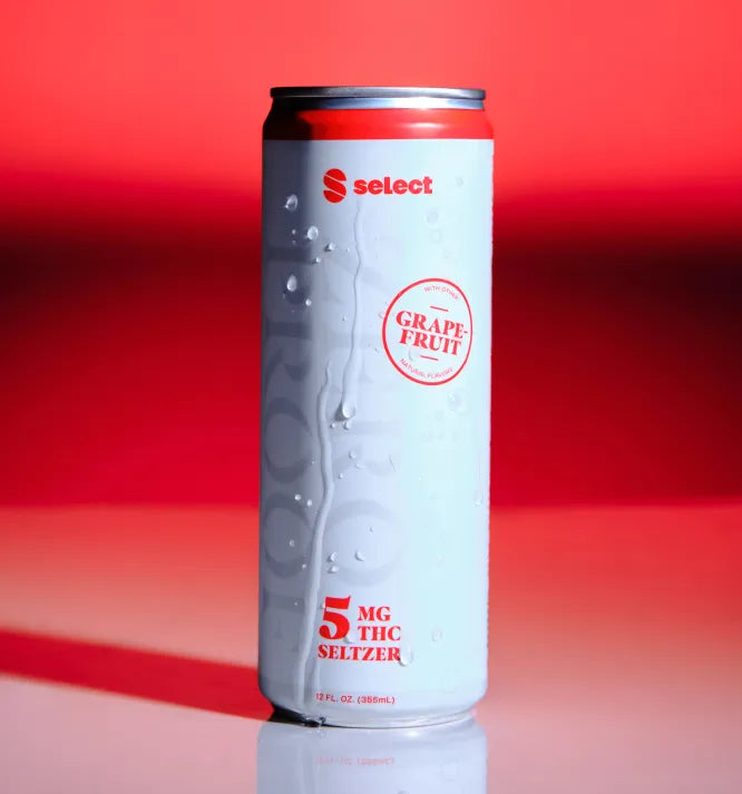 Select Zero Proof 5mg Seltzer 12oz (4-Pack) by Curaleaf