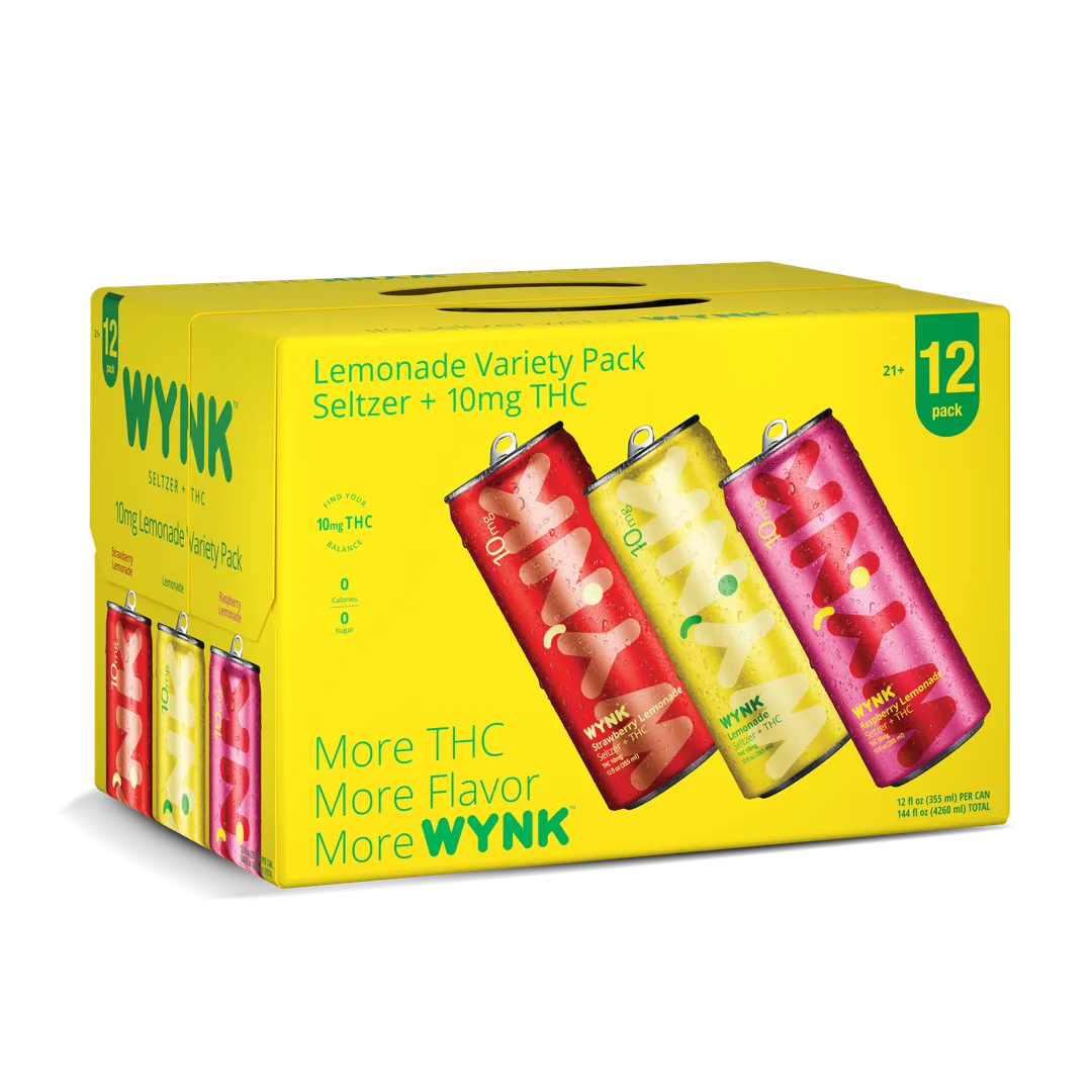 WYNK Variety Pack 10mg THC (2 x 12 Packers Per Case)