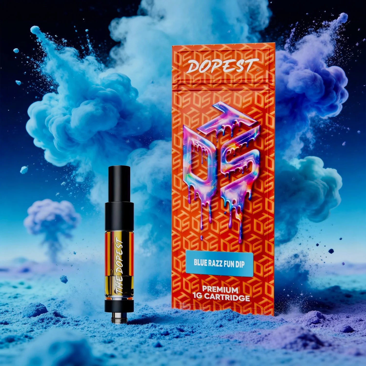The Dopest Shop BLUE RAZZ FUN DIP - Vape Cartridge 1g