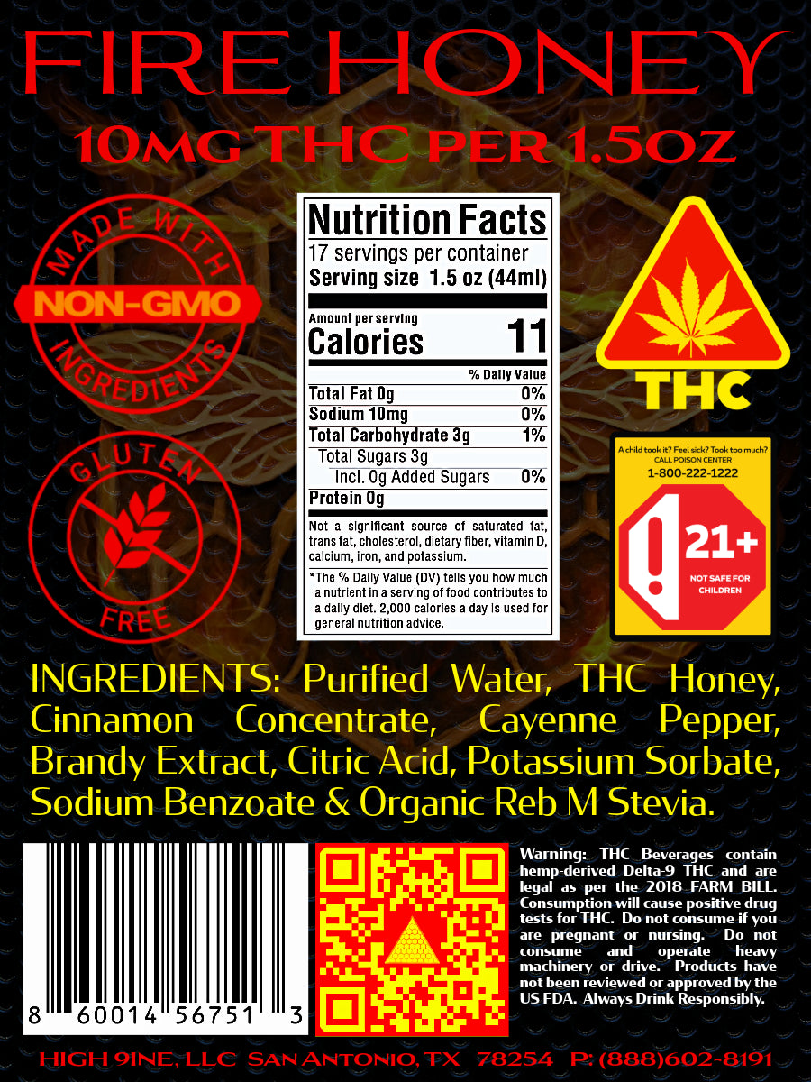 FIRE HONEY RED 750ml - Case (6 Bottles)