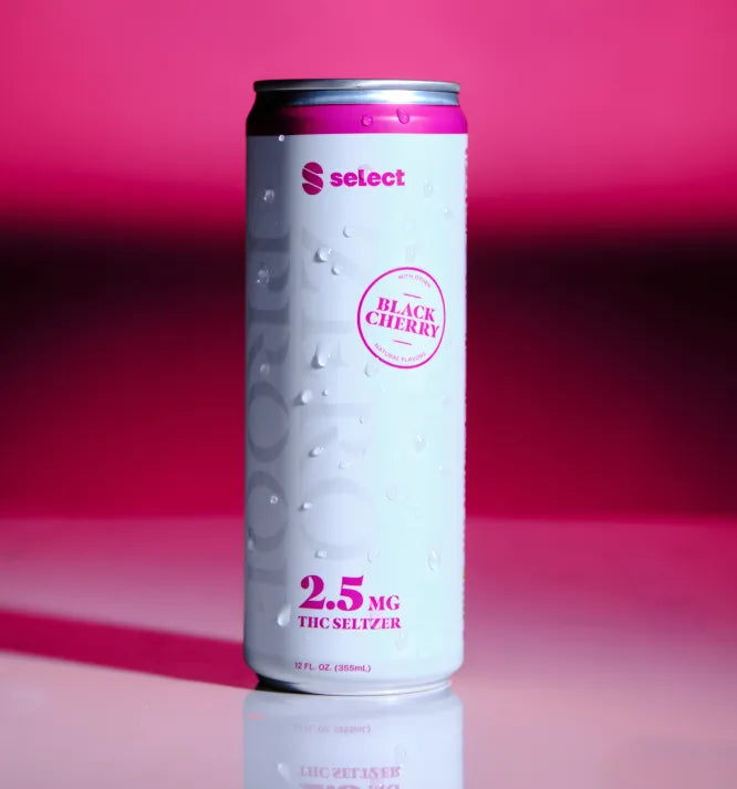Select Zero Proof 2.5mg Seltzer 12oz (4-Pack) by Curaleaf