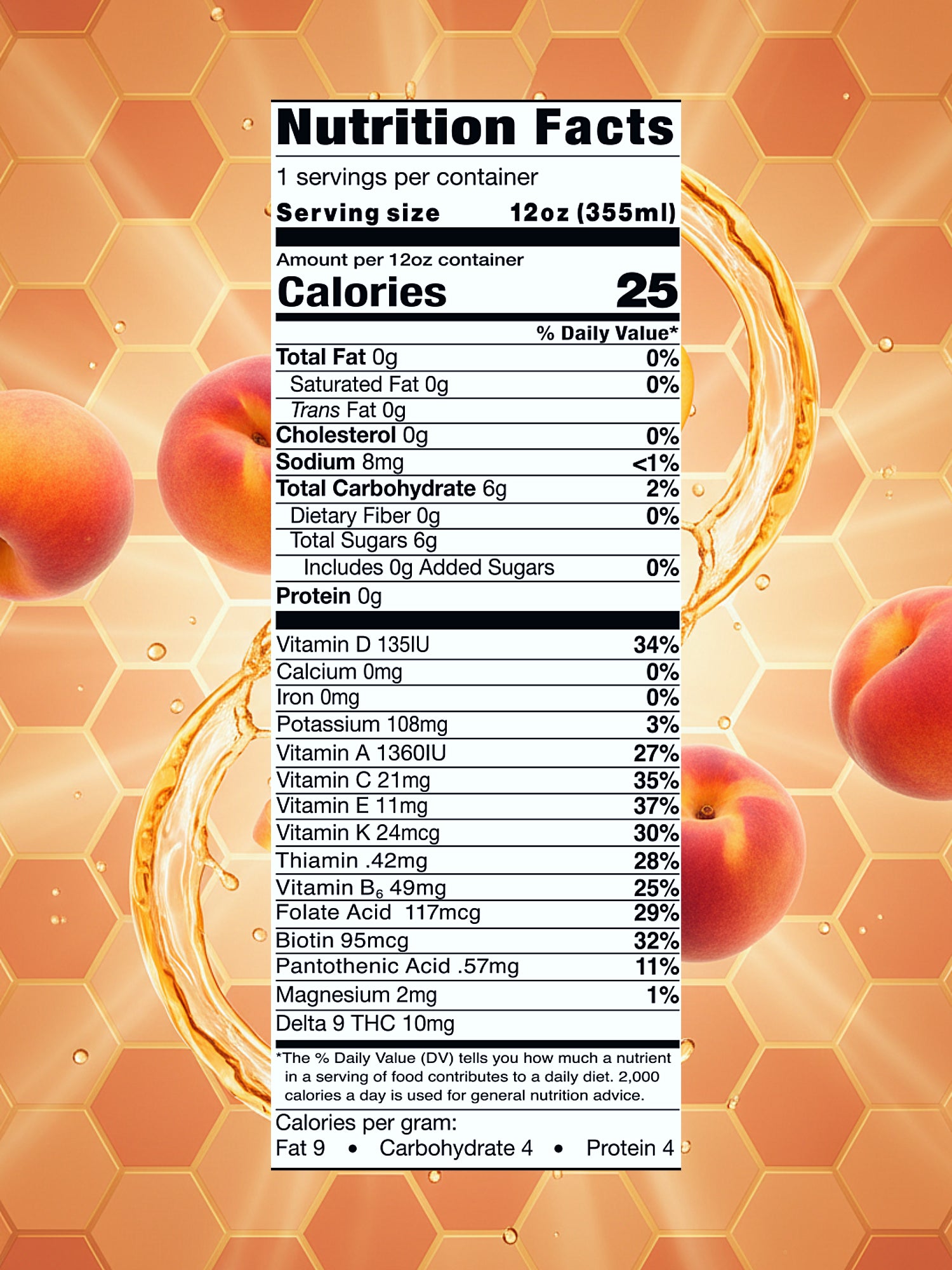 HIGH 9INE - Peach Tea 10mg (click to learn more)