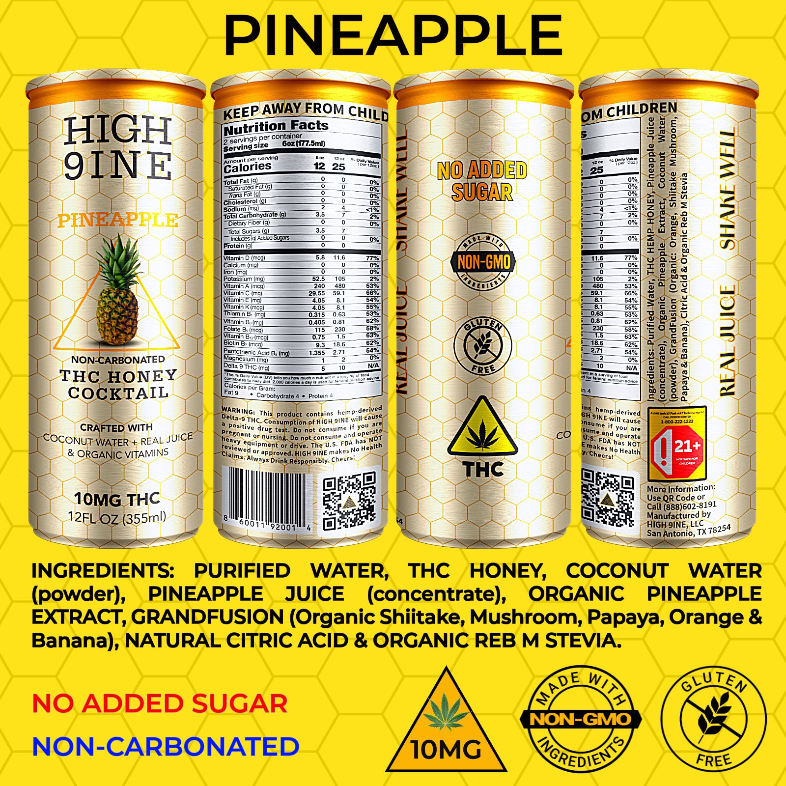 HIGH 9INE - Pineapple 10mg (click to learn more)